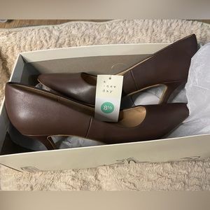 a  n e w  d a y — BRAND NEW- MAHOGANY- 2.5 Stilleto Heel